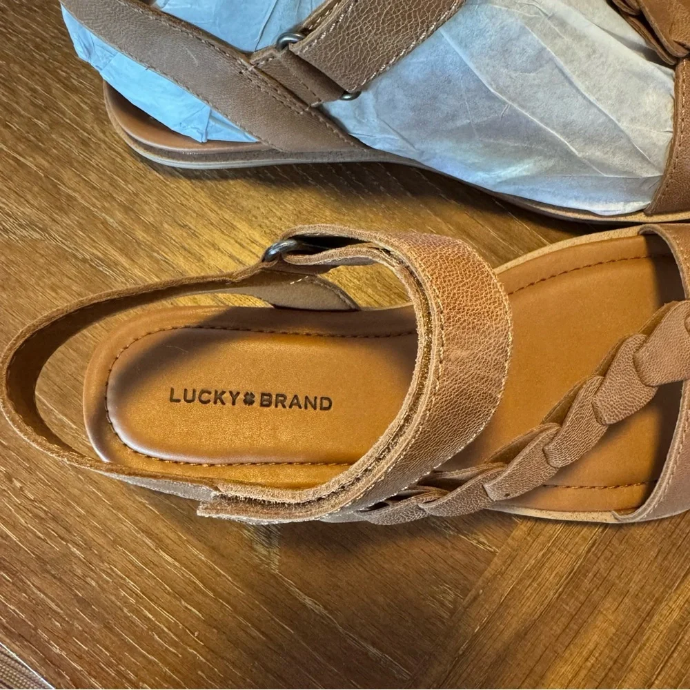 Lucky Brand Natany sandals in latte (tan) 8.5M - Picture 5 of 11